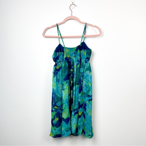Alyn Paige Blue & Green Spaghetti Strap Mini Dress - Picture 7 of 7